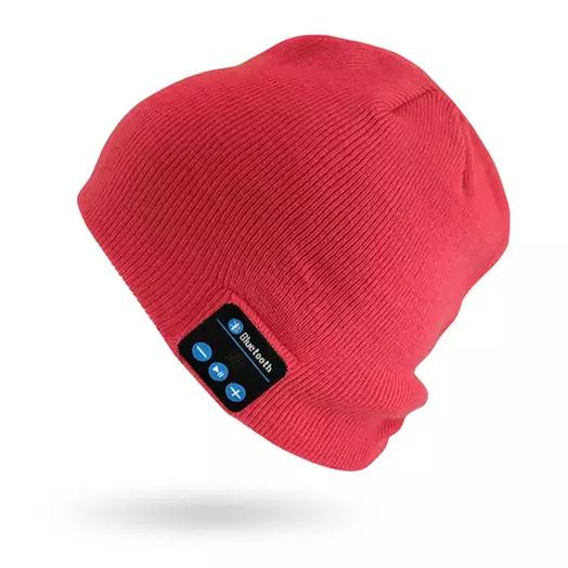 Beanie with Built In Wireless Bluetooth Headphones Women's Shoes & Accessories Red - DailySale