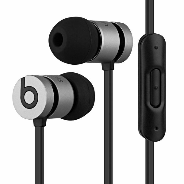 View of grey pair of Beats by Dr. Dre UrBeats Earphones with volume controller