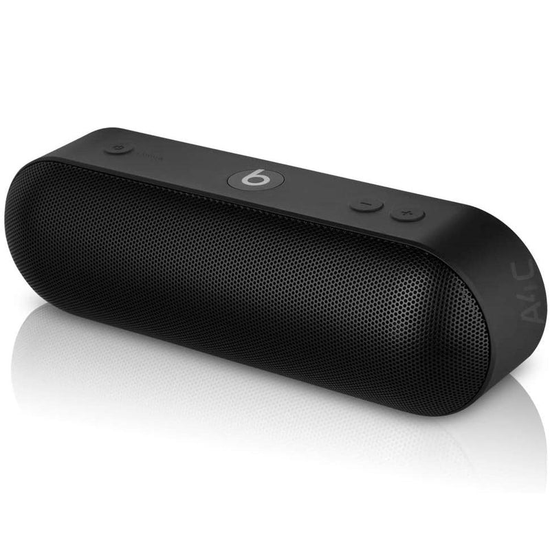 3/4 angle view of Beats by Dr. Dre Beats Pill Plus Portable Wireless Speaker (Refurbished) in black