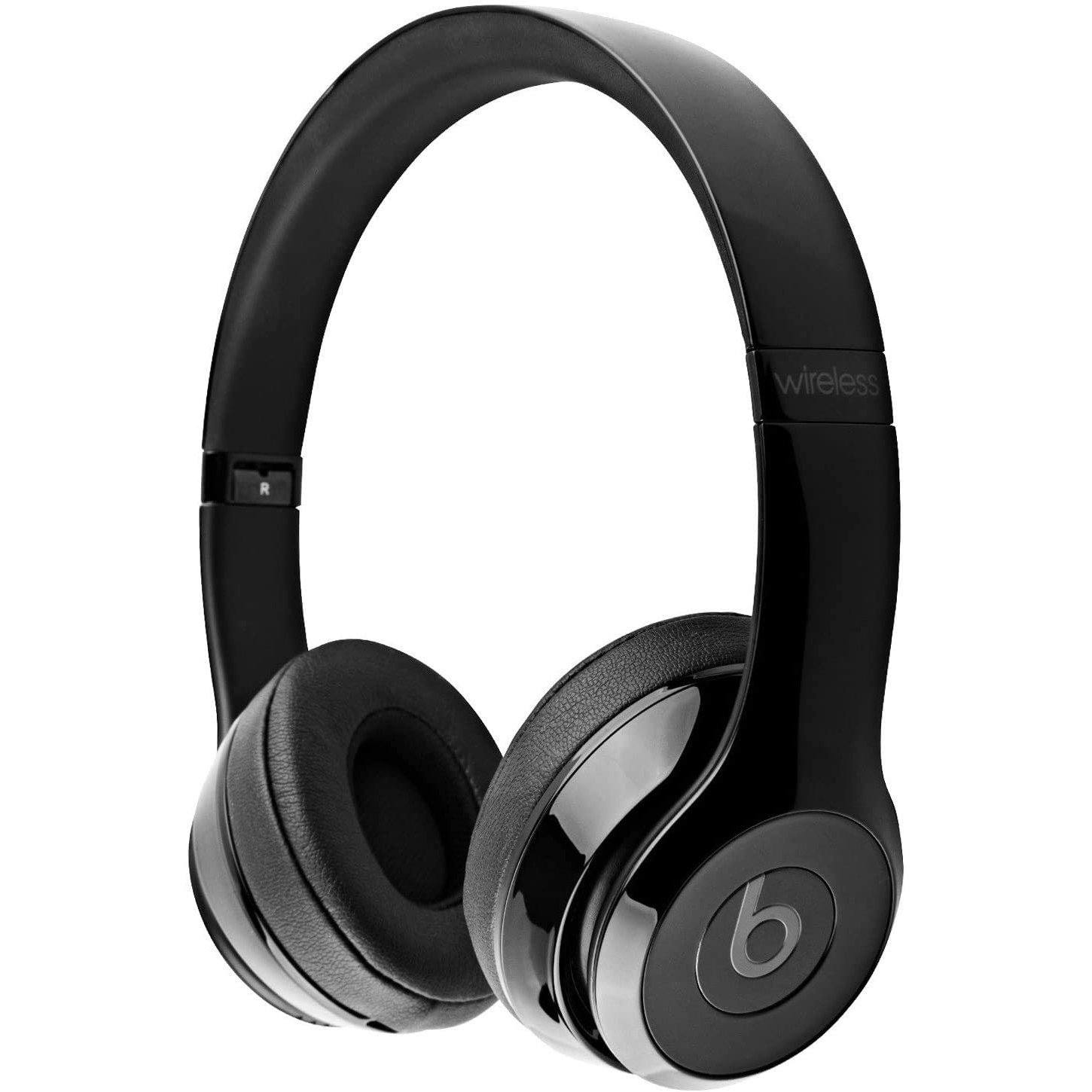 3/4 view of black Beats Solo 3 Wireless Headphones, available at Dailysale