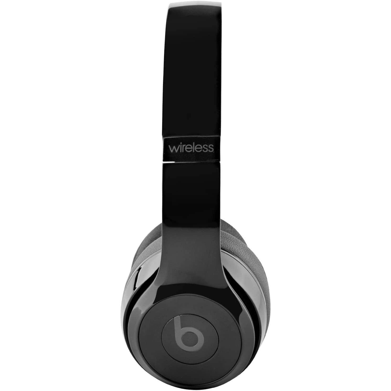 Side view of black Beats Solo 3 Wireless Headphones, available at Dailysale