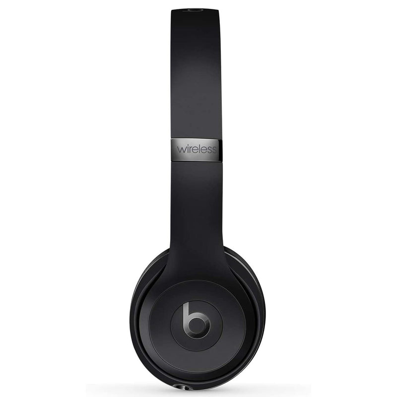 Side view of Beats Solo 3 Wired Headphones (Refurbished) in dark grey