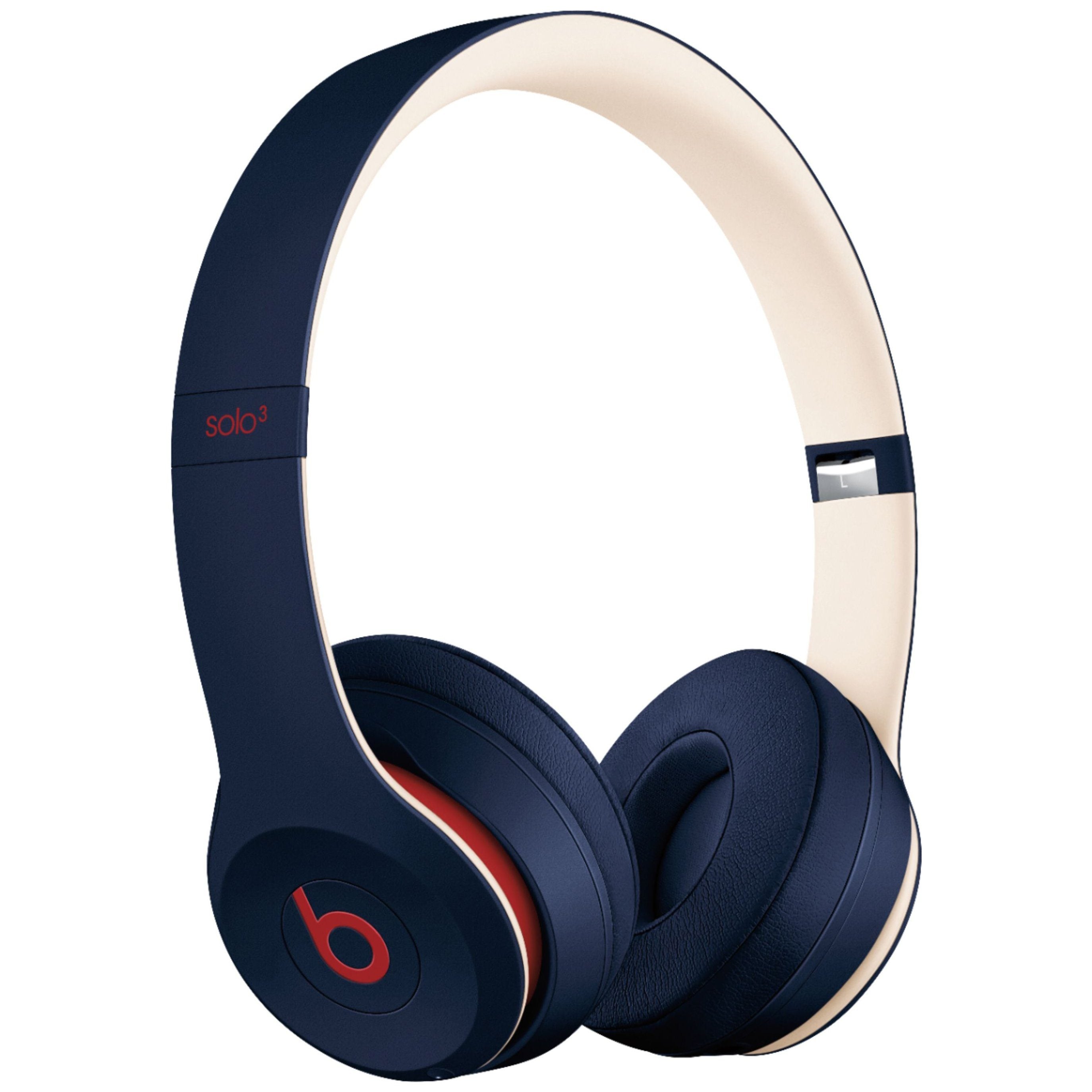 Beats Solo 3 Wired Headphones Assorted Colors Refurbished