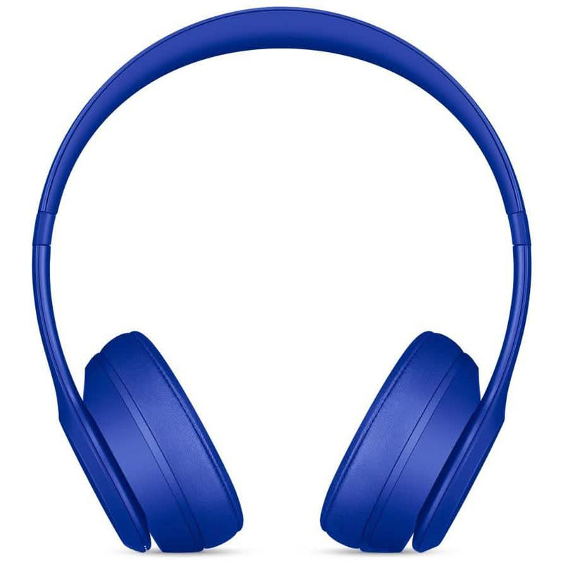 Front Beats Solo 3 Wired Headphones - Assorted Colors (Refurbished) in bright blue