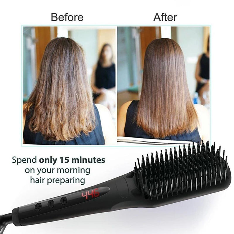 Beauty Experts Ceramic Ion Hair Straightening Brush Beauty & Personal Care - DailySale