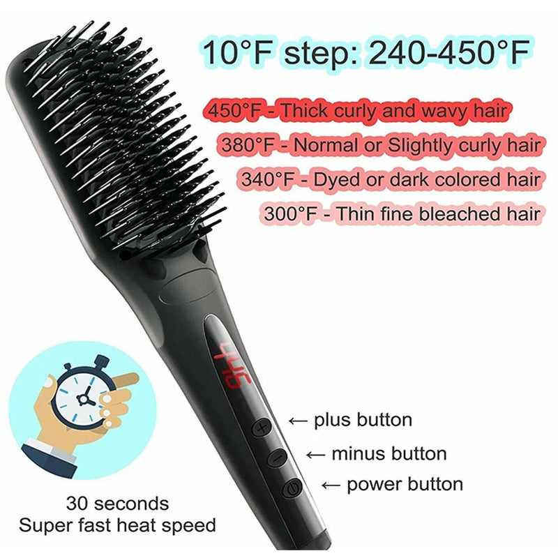 Beauty Experts Ceramic Ion Hair Straightening Brush Beauty & Personal Care - DailySale