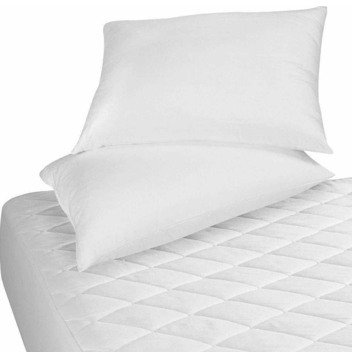 Beauty Sleep Ultra Soft Quilted Mattress Pad Hypoallergenic Linen & Bedding - DailySale