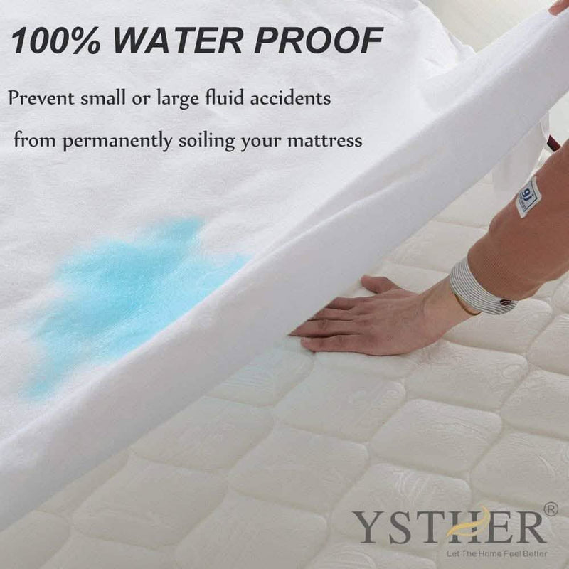 BeautySleep Waterproof Mattress Protector Premium Hypoallergenic Cover - Assorted Sizes Linen & Bedding - DailySale