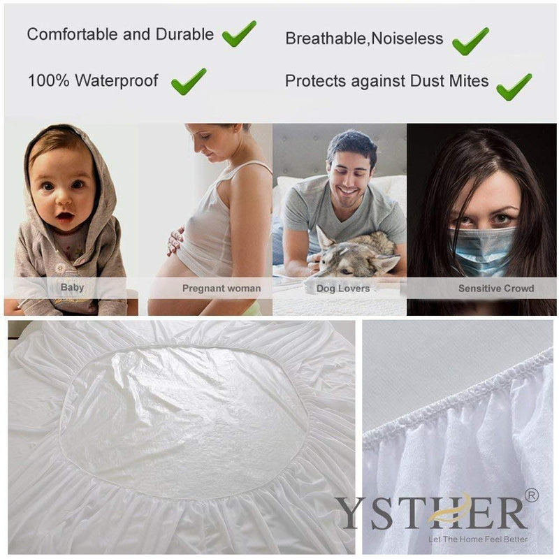 BeautySleep Waterproof Mattress Protector Premium Hypoallergenic Cover - Assorted Sizes Linen & Bedding - DailySale