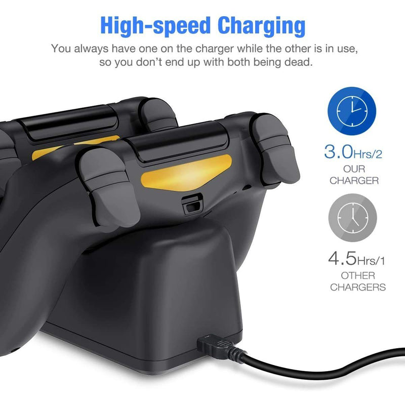 BEBONCOOL Controller USB Charging Station Dock for PS4 Video Games & Consoles - DailySale
