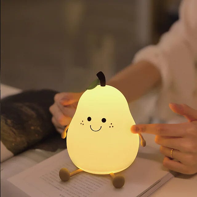 Bedroom Sleeping Bedside Tap Light LED Pear Shape Night Light Indoor Lighting - DailySale