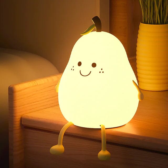 Bedroom Sleeping Bedside Tap Light LED Pear Shape Night Light Indoor Lighting - DailySale