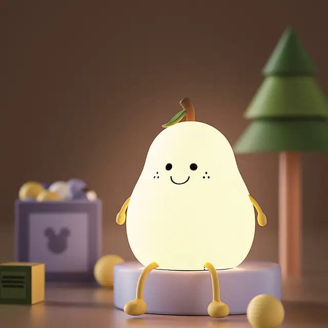 Bedroom Sleeping Bedside Tap Light LED Pear Shape Night Light Indoor Lighting - DailySale