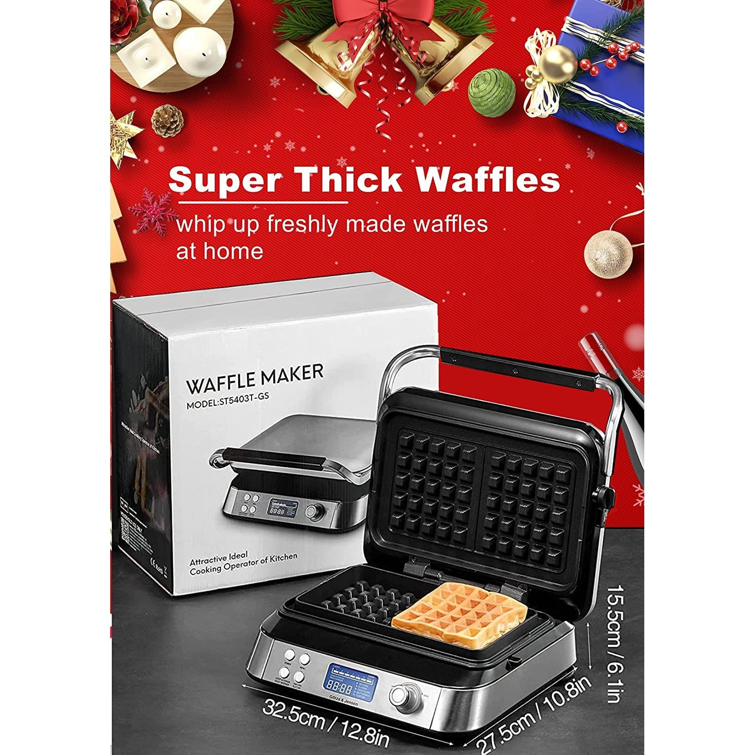 Belgian Waffle Maker Iron Kitchen Appliances - DailySale