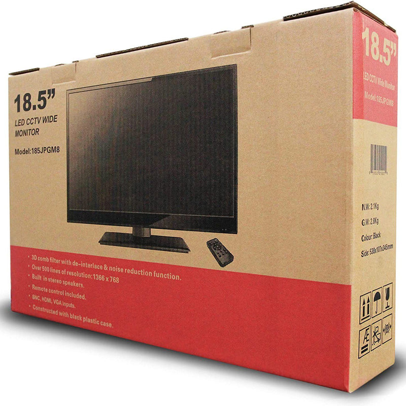 Bellatek 185JPGM8, LED 18.5" W HDMI/VGA/BNC-in/Out with Remote TV & Video - DailySale