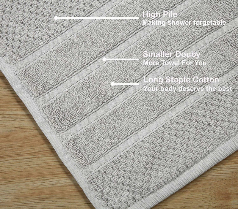 Bibb Home 6-Piece Egyptian Cotton Zero Twist Towel Set Home Essentials - DailySale