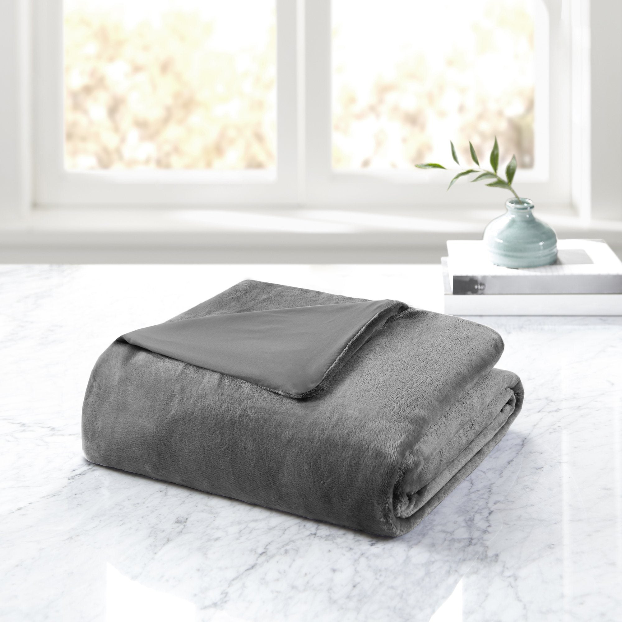 Bibb Home Weighted Blanket with Reversible Removable Cover Bed & Bath - DailySale