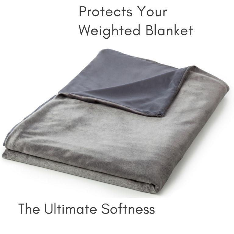 Bibb Home Weighted Blanket with Reversible Removable Cover Bed & Bath - DailySale