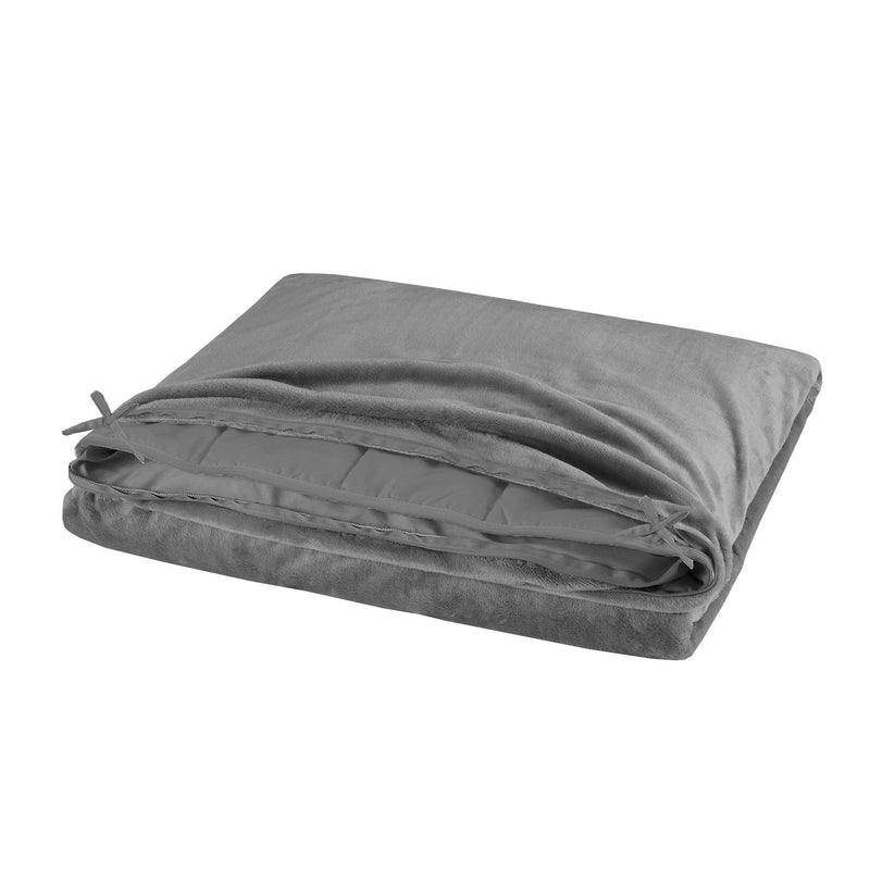Bibb Home Weighted Blanket with Reversible Removable Cover Bed & Bath - DailySale