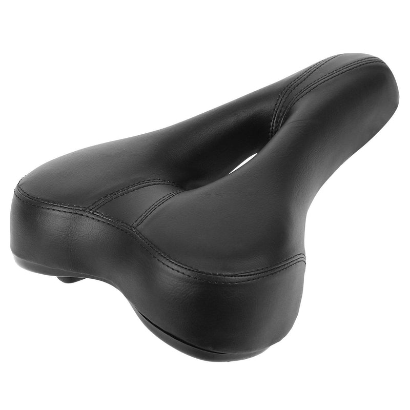 Bicycle Padded Saddle Wear Resistant Hollow Leather Seat Cushion Sports & Outdoors - DailySale