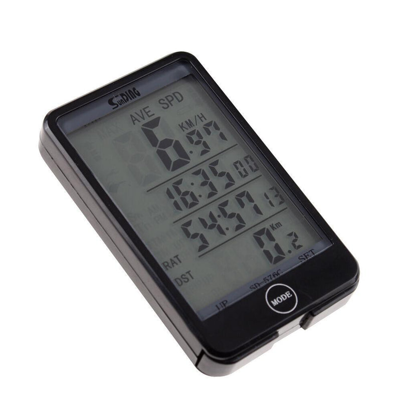 Bicycle Wireless LCD Digital GPS Cycle Computer Backlight Speedometer Odometer Sports & Outdoors - DailySale
