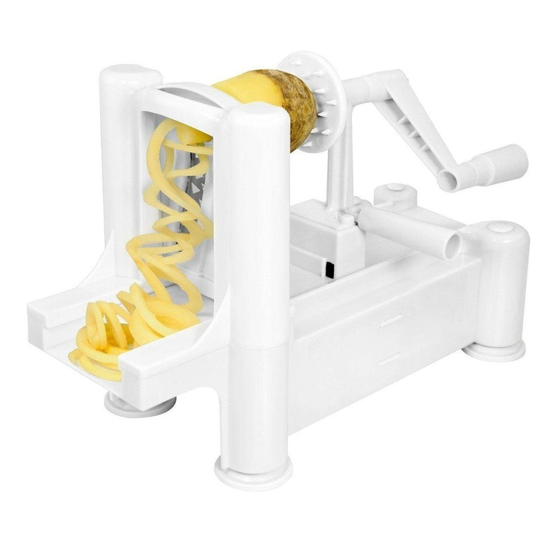 Big Boss Slice-A-Roo Ultimate Tri-blade Vegetable and Fruit Peeler Spiralizer Kitchen Essentials White - DailySale