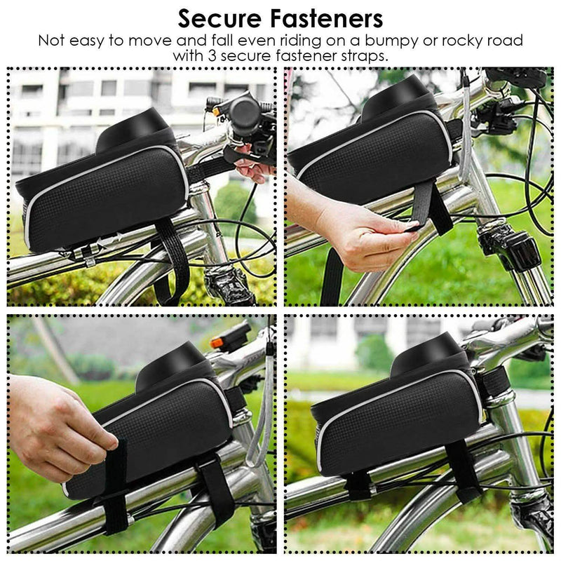 Bike Phone Front Frame Bag with Touch Screen Sun-Visor Sports & Outdoors - DailySale