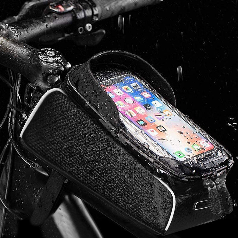 Bike Phone Front Frame Bag with Touch Screen Sun-Visor Sports & Outdoors - DailySale