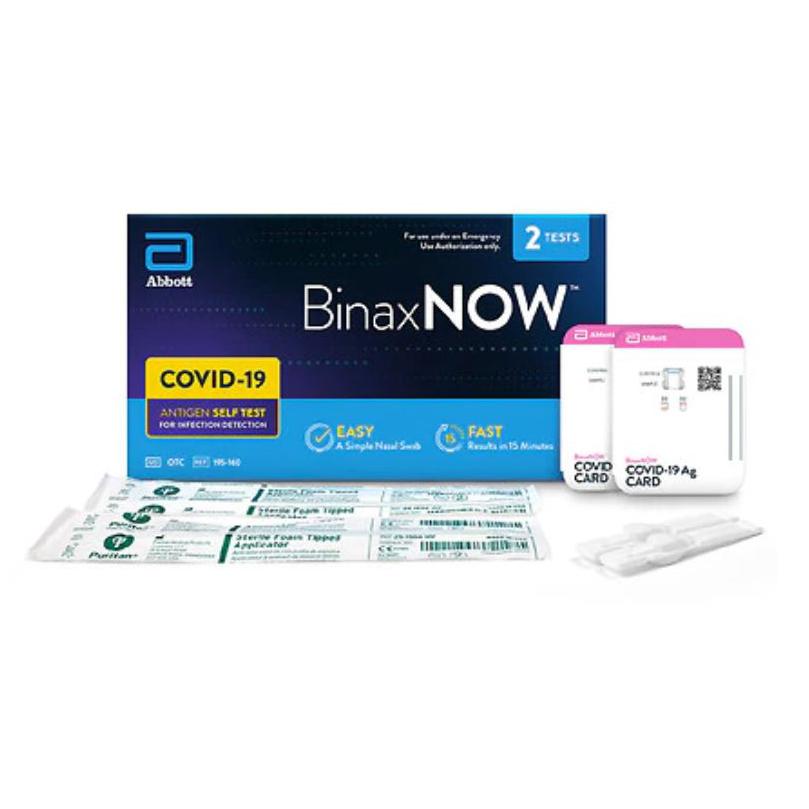 BinaxNOW COVID-19 Antigen Self-Test at Home Kit Face Masks & PPE - DailySale