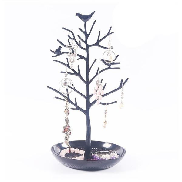 Birds Tree Jewelry Stand Closet & Storage Black - DailySale