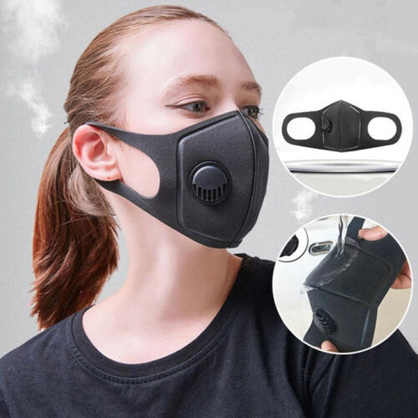 Black Face Mask with Filter Wellness & Fitness - DailySale