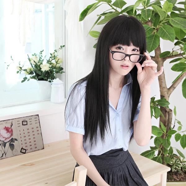Black Long Straight Full Hair Wig Cosplay Beauty & Personal Care - DailySale
