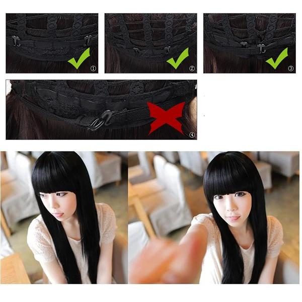 Black Long Straight Full Hair Wig Cosplay Beauty & Personal Care - DailySale