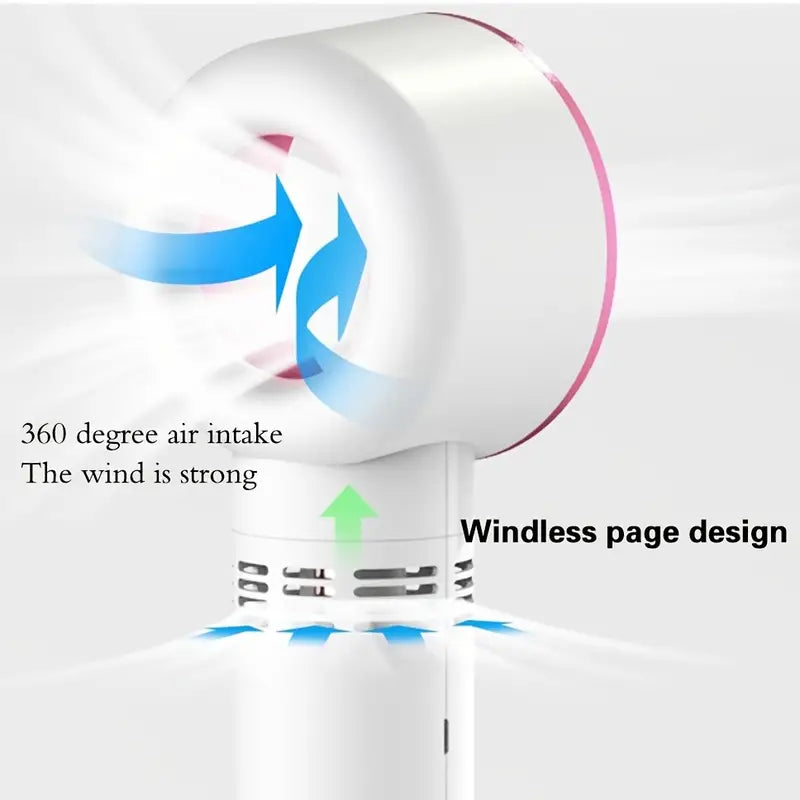 Bladeless Handheld Fan for Eyelash Extension Beauty & Personal Care - DailySale