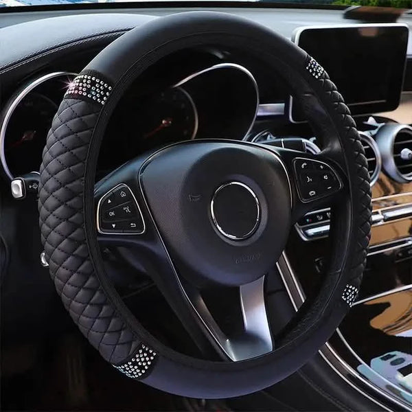 Plasticolor Honda Elite Steering Wheel Cover: Padded Leather-Like