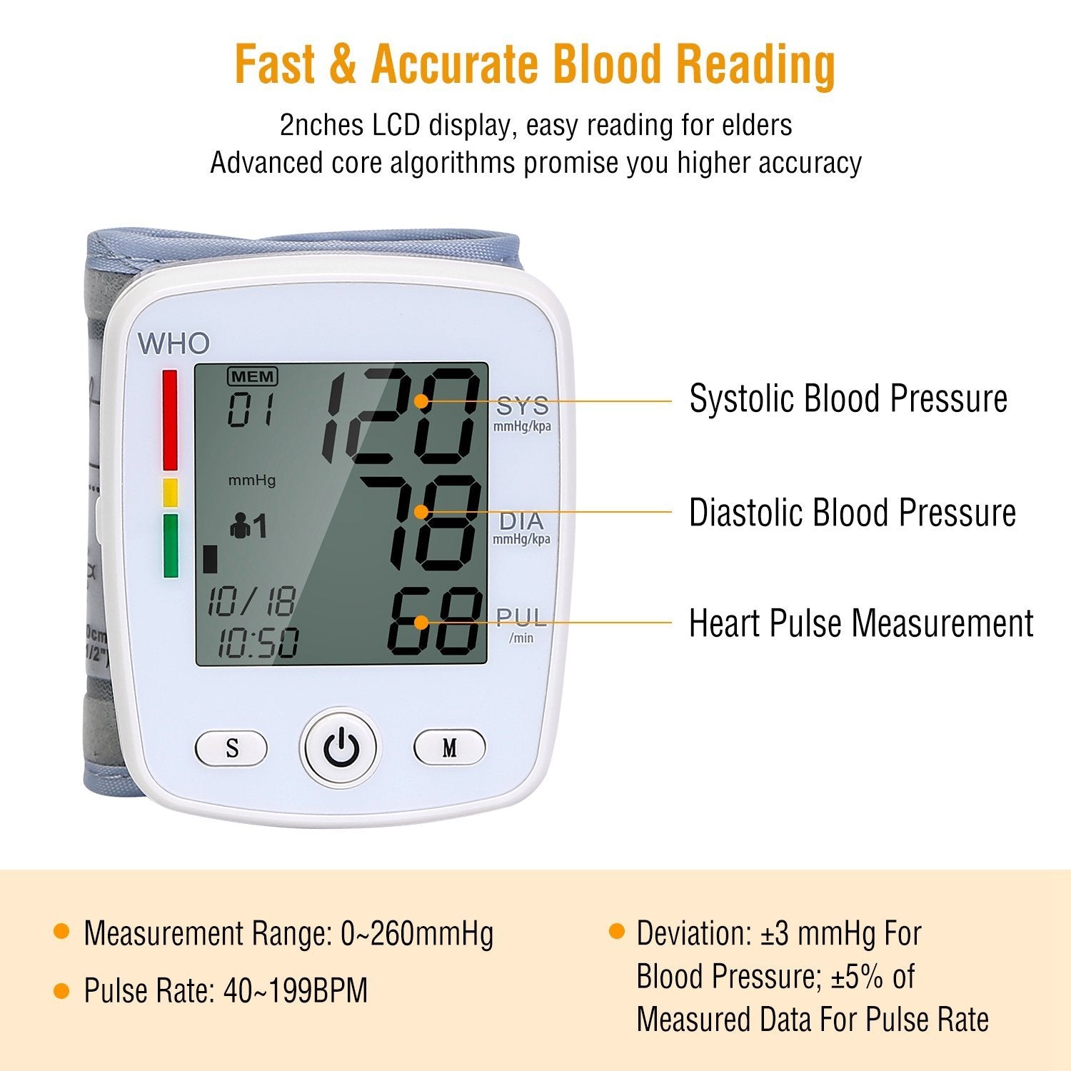 Blood Pressure Monitor Wellness - DailySale