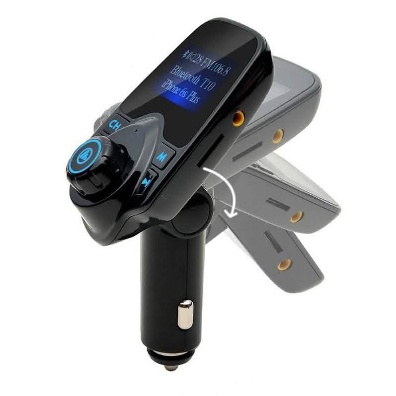 Bluetooth Handsfree In Car Kit FM Transmitter MP3 Player 2 USB Charger Automotive - DailySale