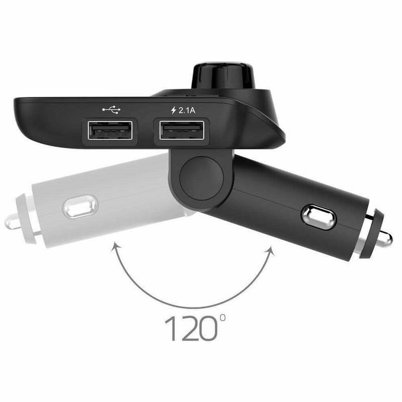Bluetooth Handsfree In Car Kit FM Transmitter MP3 Player 2 USB Charger Automotive - DailySale