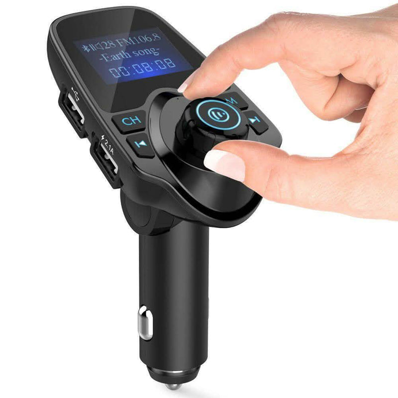 Bluetooth Handsfree In Car Kit FM Transmitter MP3 Player 2 USB Charger Automotive - DailySale