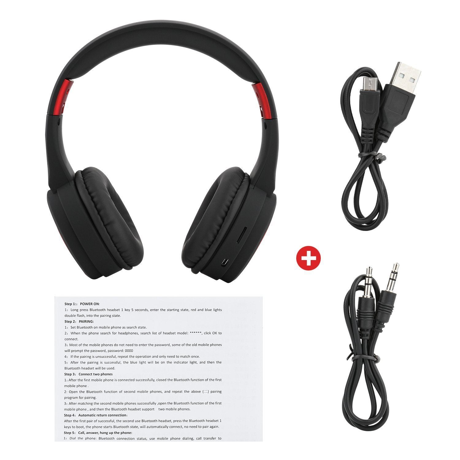 Bluetooth Headset Wireless Hi-Fi Stereo Foldable Headphones Headphones & Audio - DailySale