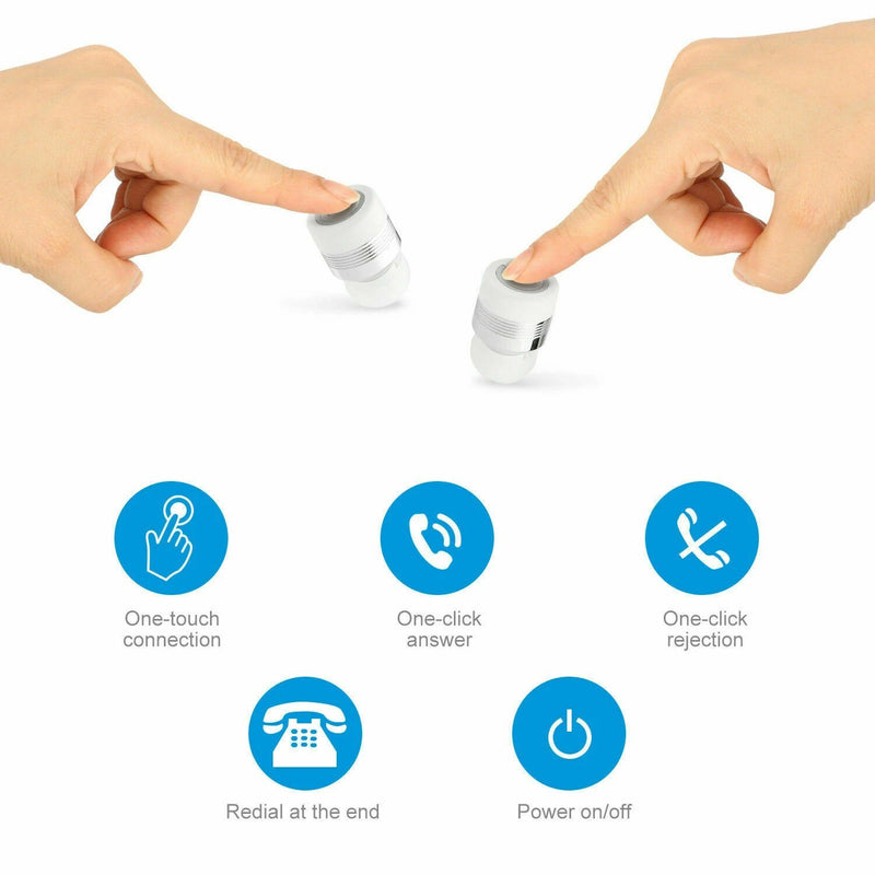 Bluetooth Mini TWS Twins Wireless In-Ear Stereo Earphones Headphones - DailySale