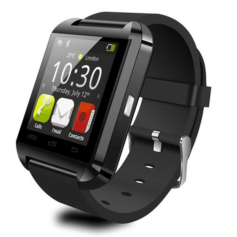 Bluetooth Smart Watch with Phone Pairing, Pedometer, Sleep Monitoring & More Gadgets & Accessories Black - DailySale