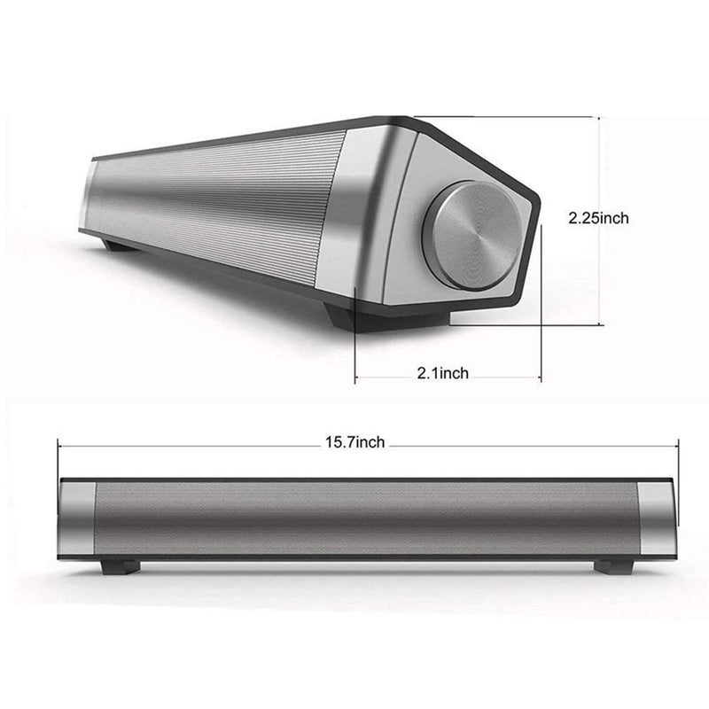Bluetooth Sound Bar Wired and Wireless Mini Home Theater Audio Headphones & Speakers - DailySale