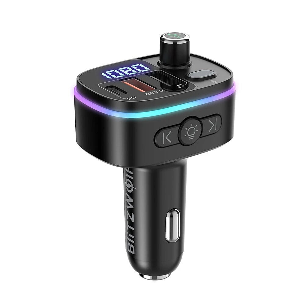 Bluetooth V5.0 FM Transmitter USB Car Charger Automotive - DailySale