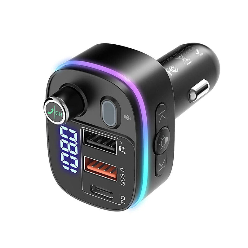 Bluetooth V5.0 FM Transmitter USB Car Charger Automotive - DailySale