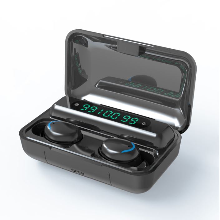 Bluetooth Wireless 5.0 Bass 9D Stereo In-Ear Earbuds Headphones Black - DailySale