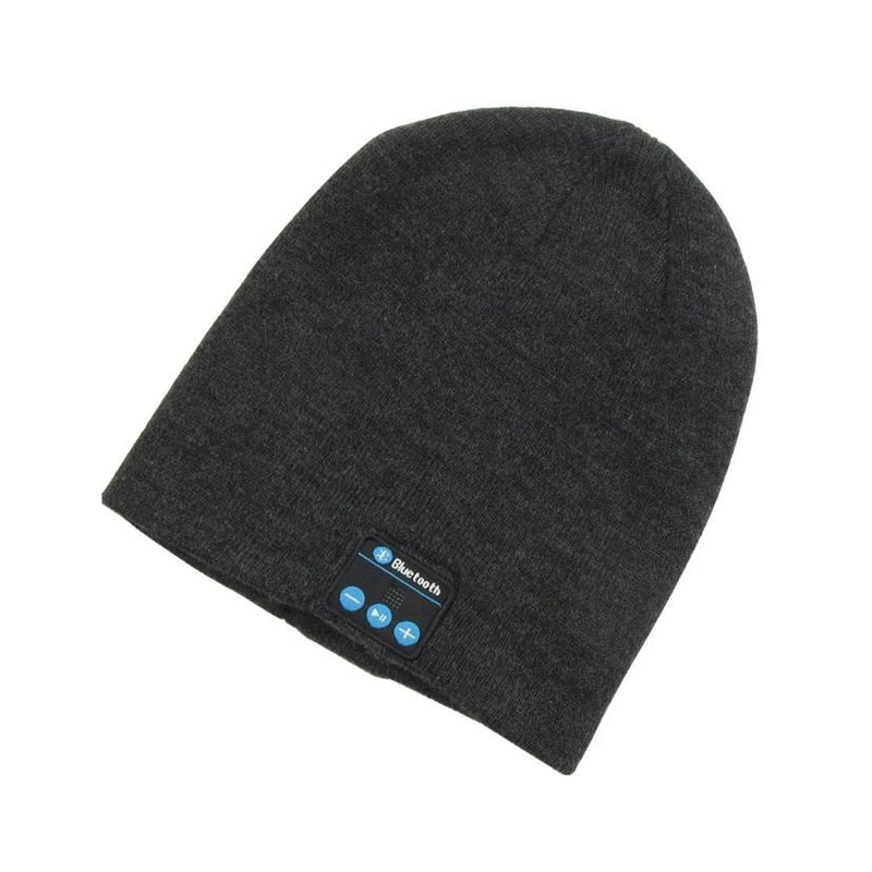 Bluetooth Wireless Winter Beanie Hat - Assorted Colors Women's Apparel Dark Gray - DailySale