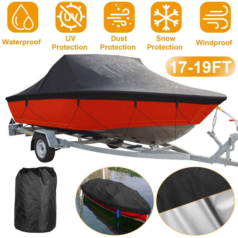 Boat Cover 210D Waterproof Dustproof Trailerable Boat Protector Everything Else - DailySale