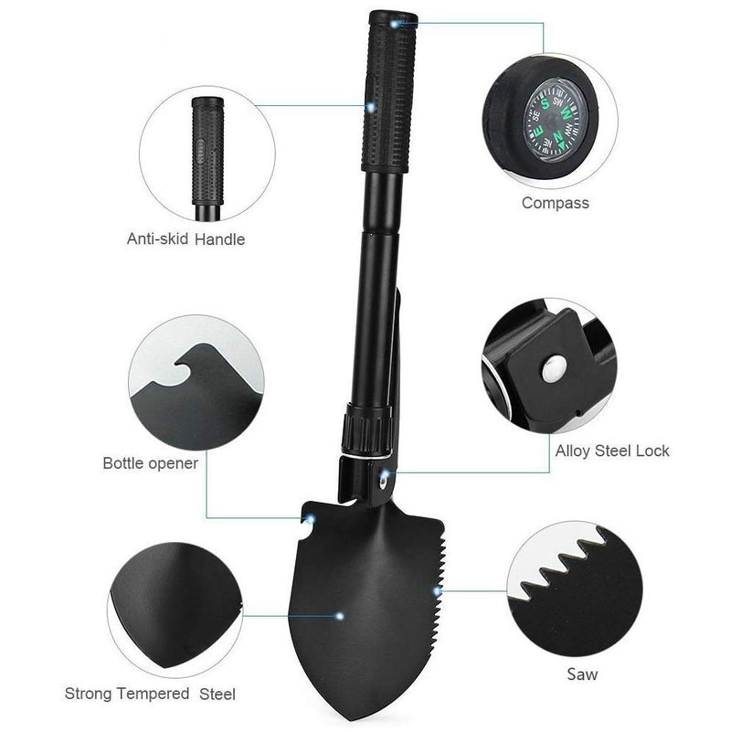 BoBKY - Multifunction Folding Military Shovel With Carrying Bag Sports & Outdoors - DailySale