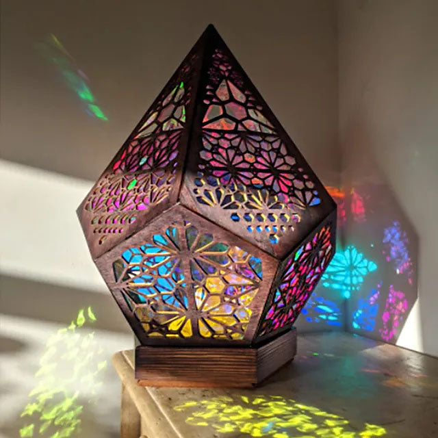 Bohemian Diamond Pole Star Projector Night Light Indoor Lighting - DailySale